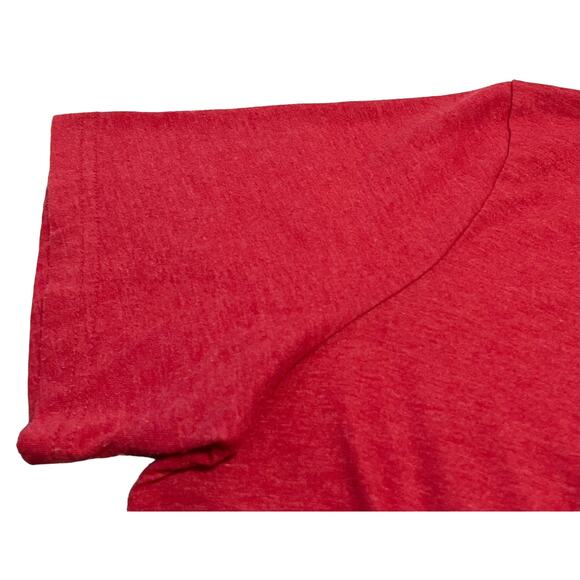 URBAN PIPELINE ULTIMATE TEE SHORT SLEEVE V-NECK T-SHIRT, WOMENS, L, RED - Picture 6 of 8